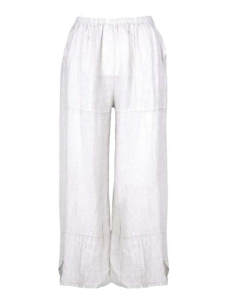 M Made Italy – Ladies Woven Crop Pants