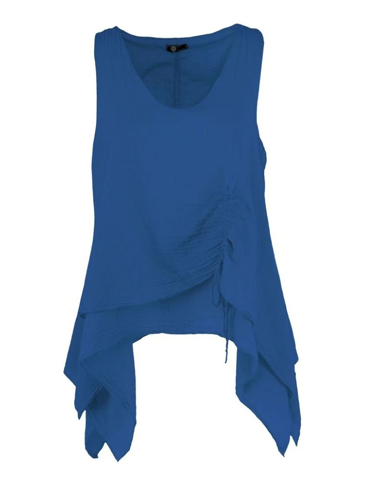 M Made Italy – Ladies Woven Sleeveless Top