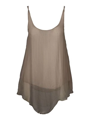 M Made Italy – Camisole tissée pour femme Taupe