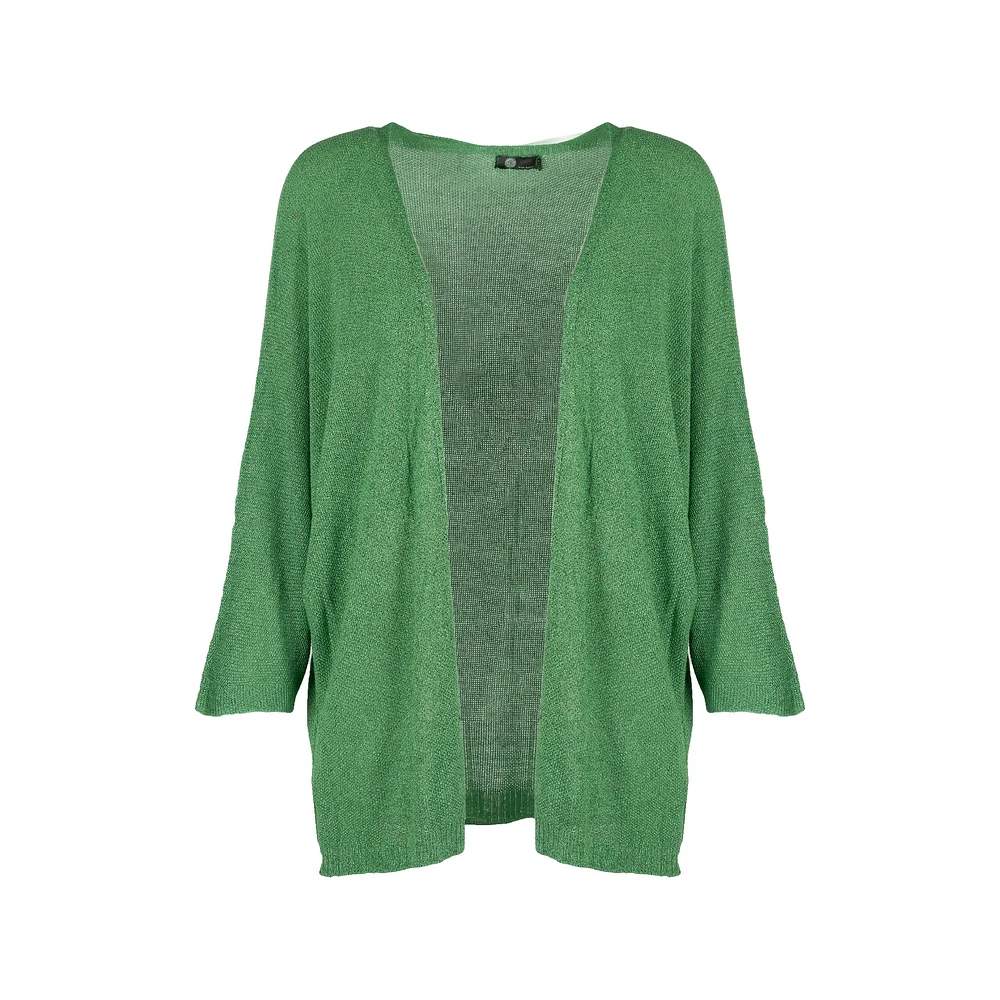 M Made Italy — Women's Knitted Three-Quarter Sleeve Cardigan