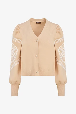 Embroidered Knit Cardigan | Ema&Carla