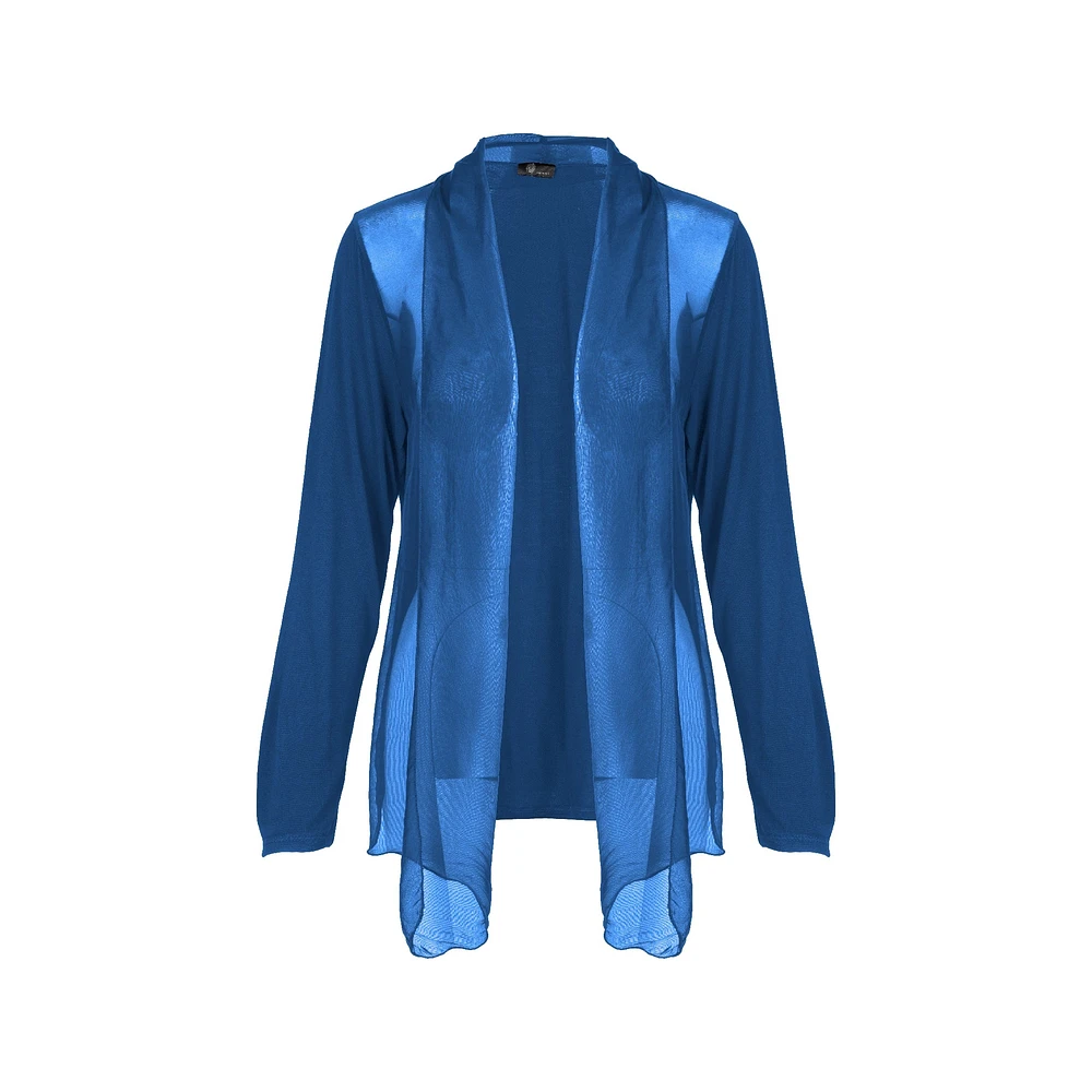 M Made Italy — Cardigan tissé à manches longues pour femme