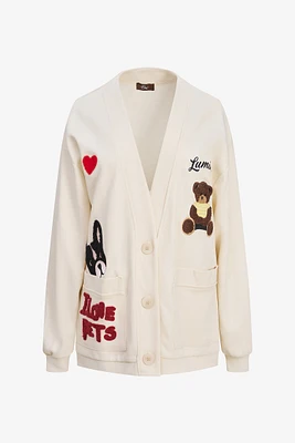 Pets Patch Cardigan | Ema&Carla