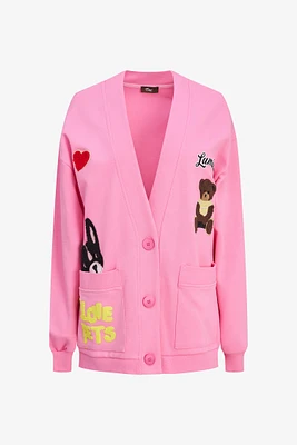 Pets Patch Cardigan | Ema&Carla