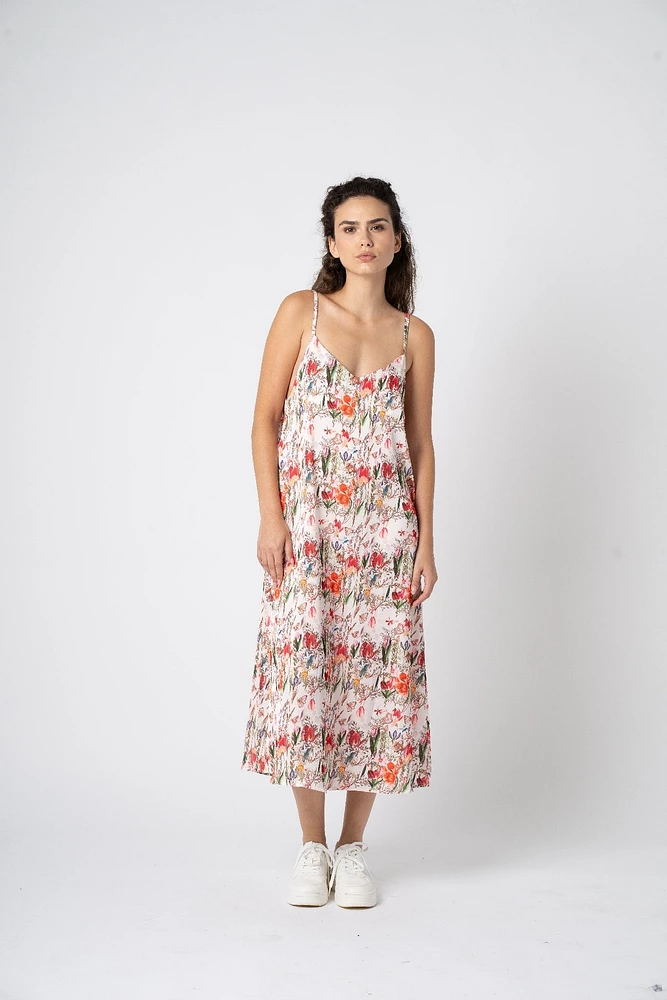Astrid — Robe nuisette tissée pour femme