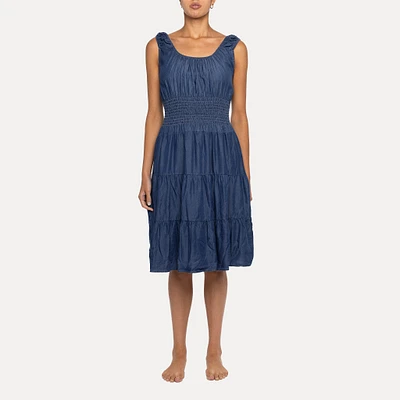Astrid — Daytrip Tank Dress Dark Wash