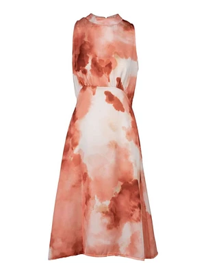 M Made Italy – Robe sans manches en tricot pour femme Combo corail