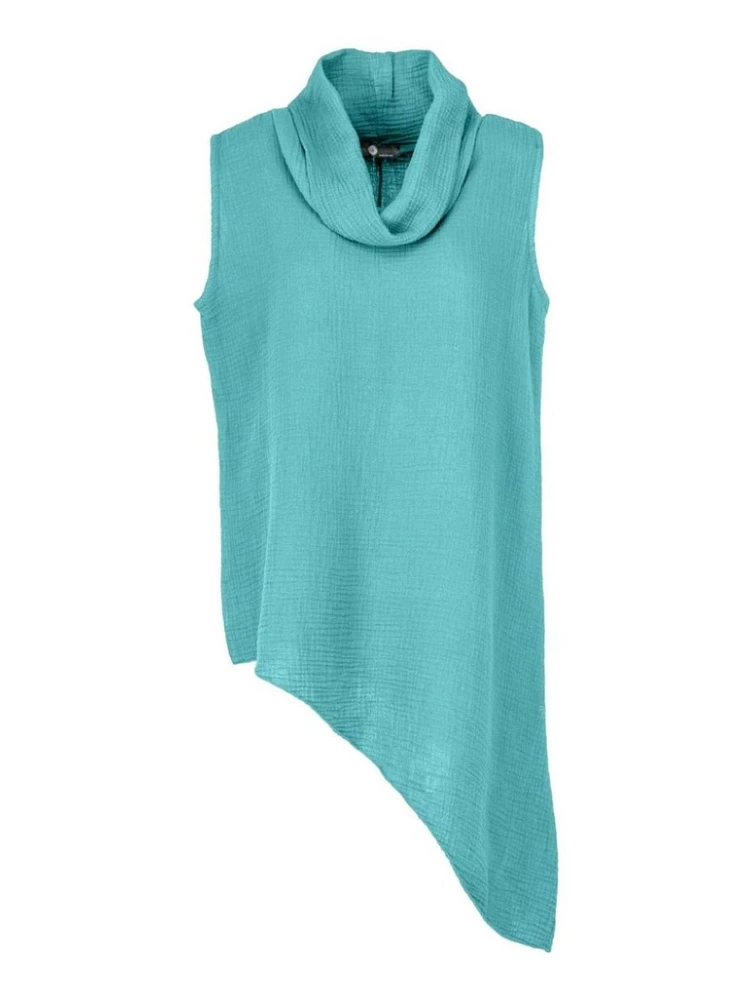 M Made Italy – Ladies Woven Sleeveless Tunic