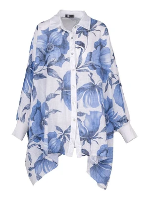 M Made Italy – Chemise tissée pour femme Combo blanc