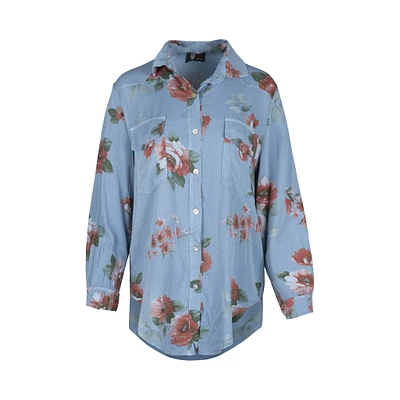 M Made Italy — Chemise tissée pour femme Coastal Garden