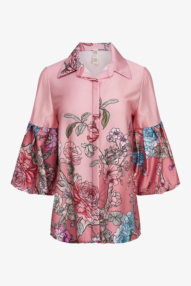 Floral Sleeve Shirt | Ema&Carla