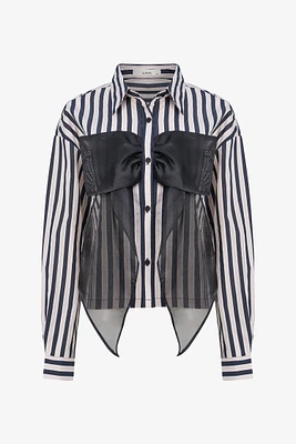 Chemise rayée avec nœud | Ema&Carla