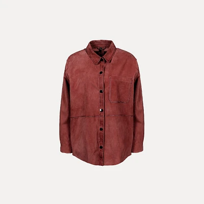 Freaky Nation | Women's Leather Overshirt