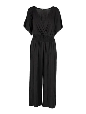 M Made Italy – Combinaison tissée pour femme Noir