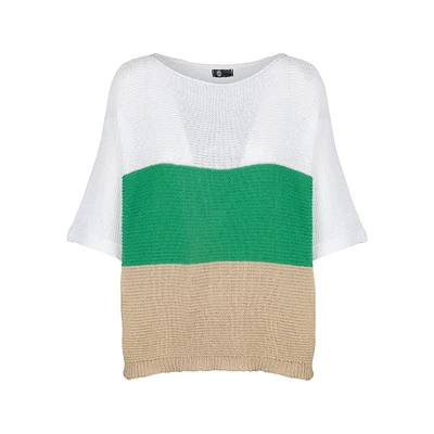 M Made Italy — Women's Knitted Half Sleeve Sweater