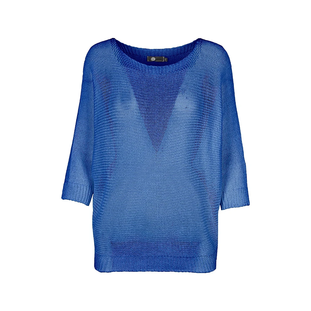 M Made Italy — Pull tricoté à manches longues pour femme
