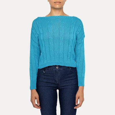 Astrid — Crop torsadé preppy