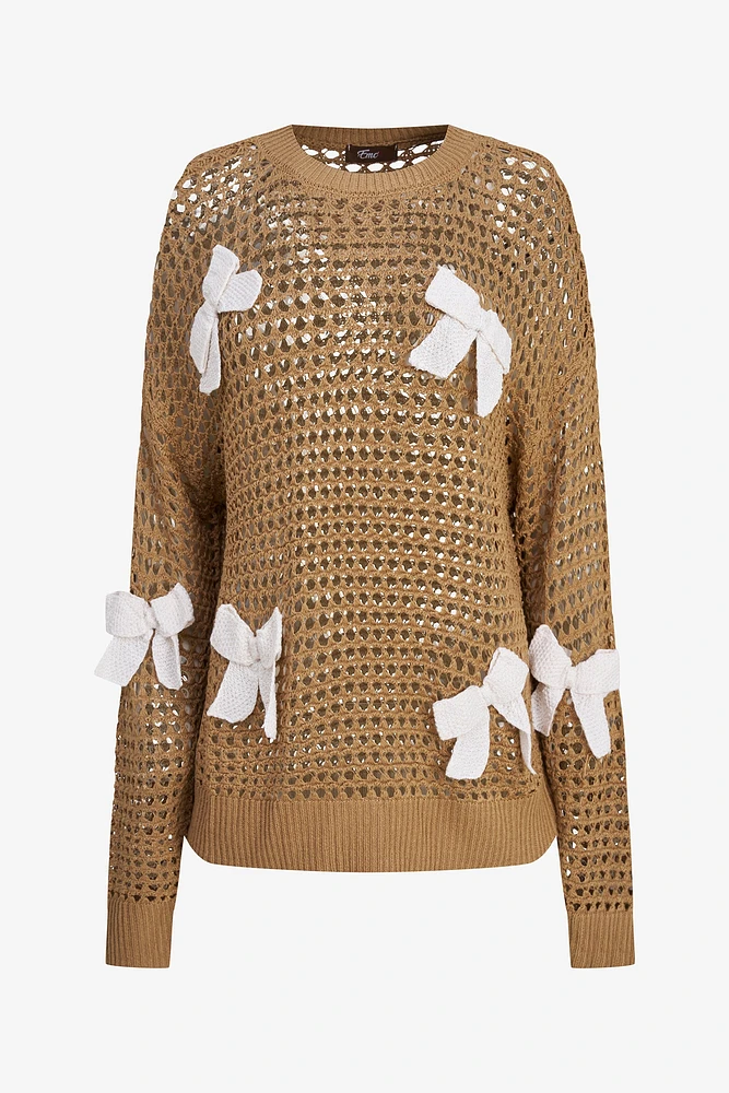 Bow Knit Sweater | Ema&Carla