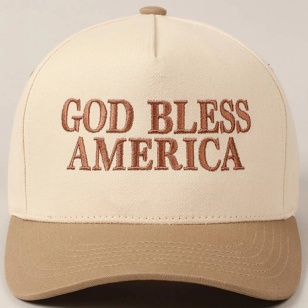 God Bless America Embroidered