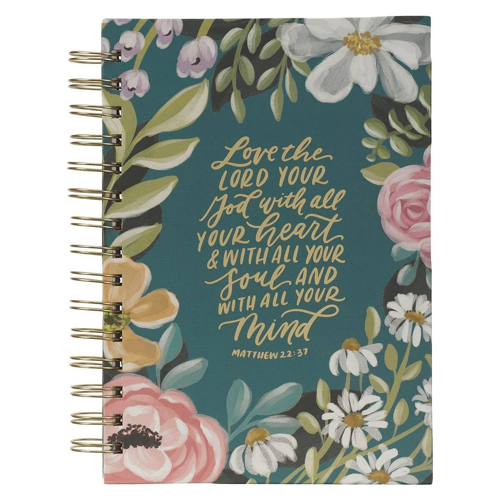 Teal Floral Love the Lord Matt