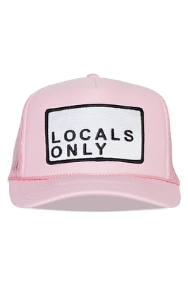 Pink Locals Only Trucker Hat