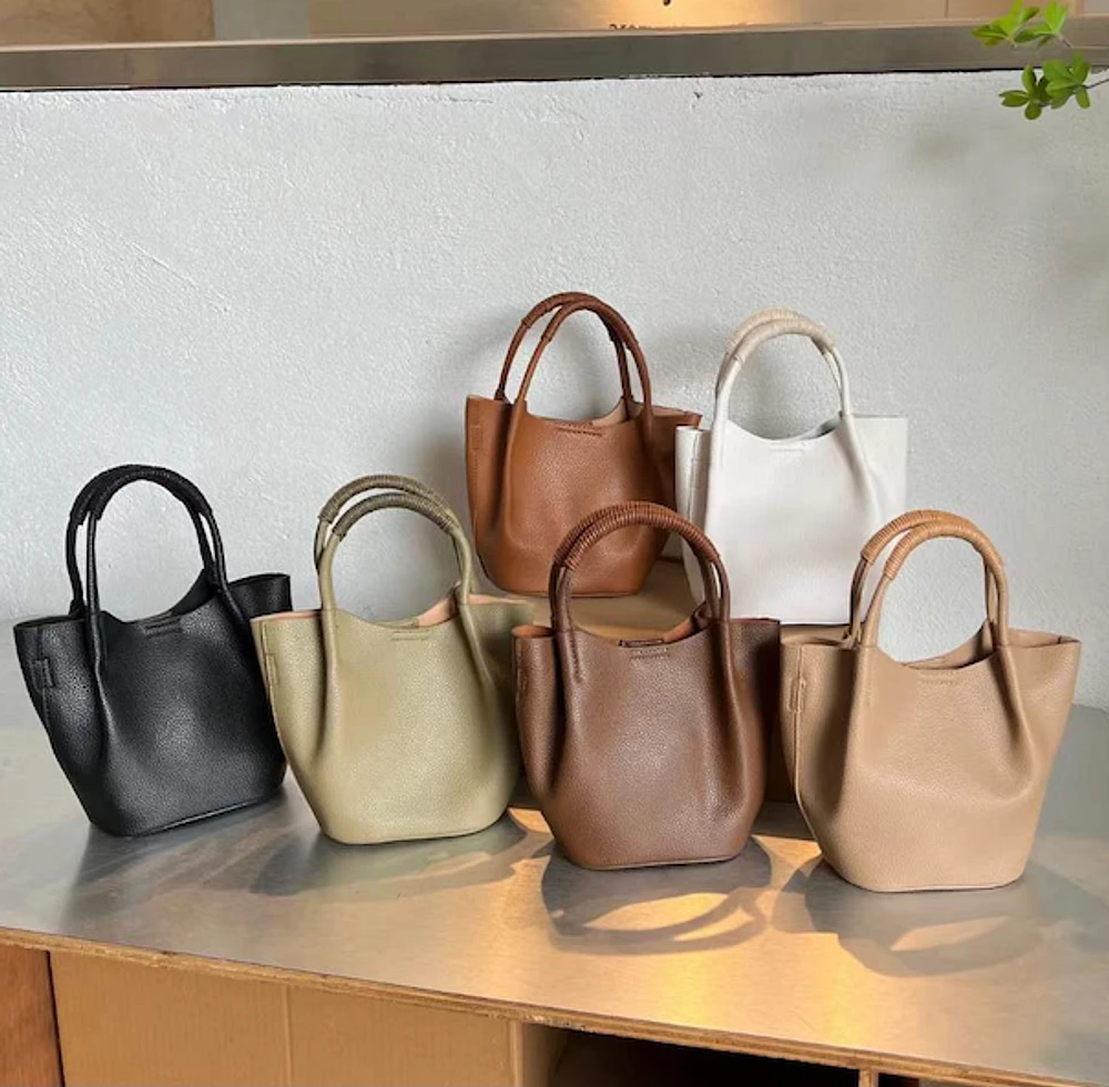 Small Tote Crossbody Bag w/Cosmetic Pouch
