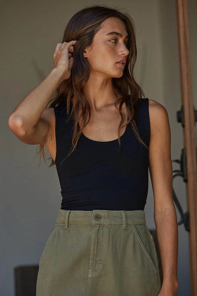 Black Double Layered Tank