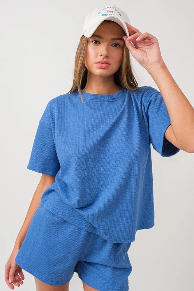 Knit Top & Short Set