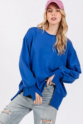 Royal Blue Oversized Sweatshirt