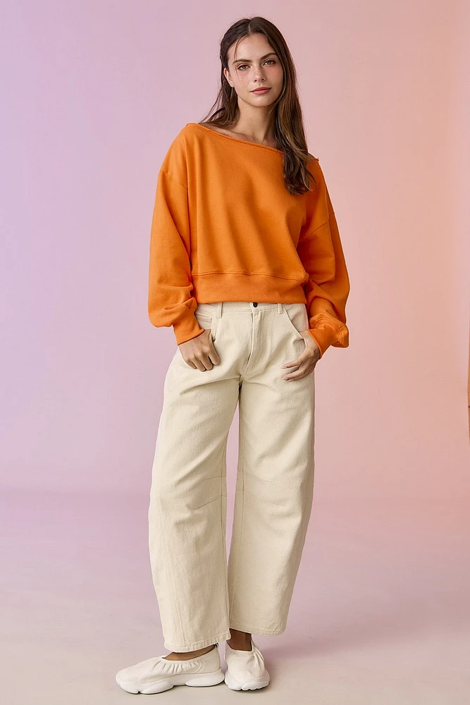 Nora Taupe Barrel Pants