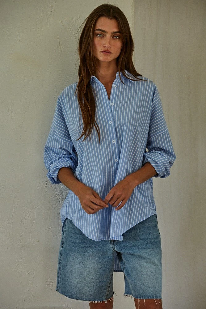 Blue Striped Buttondown