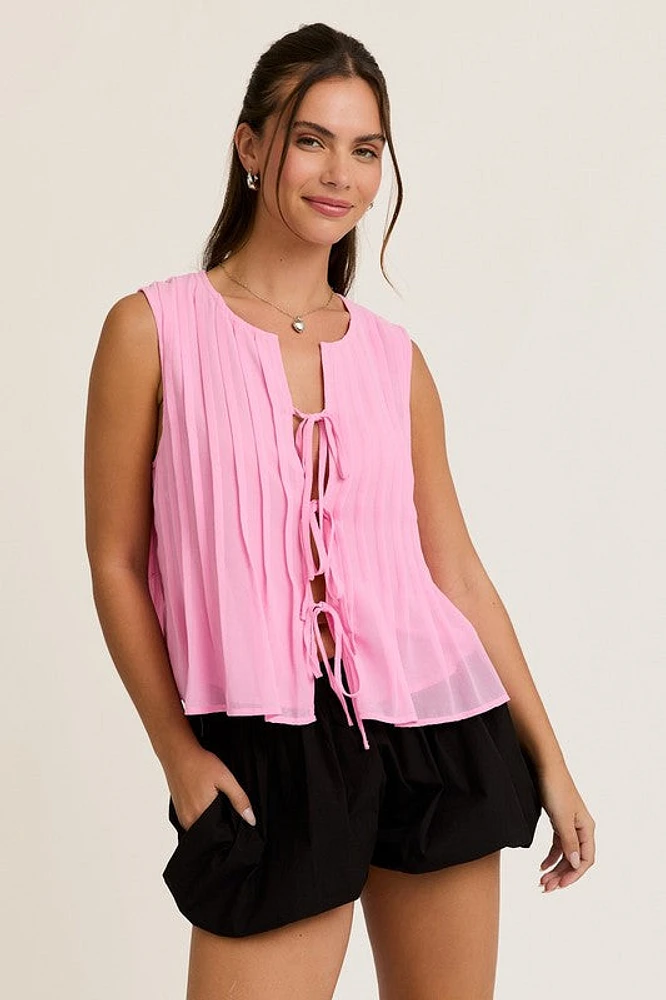 Tie Detail Top