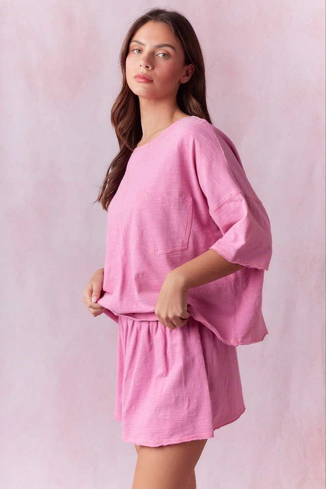 Fuchsia Basic Skort