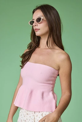 Pink Ellie Strapless Top