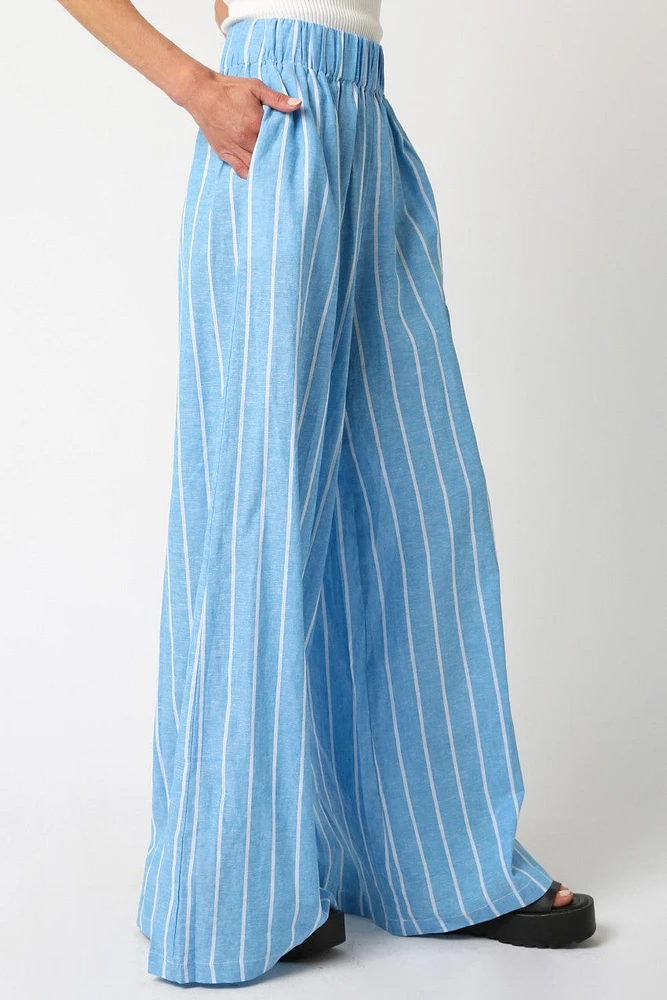 Blue Torry Stripe Pants