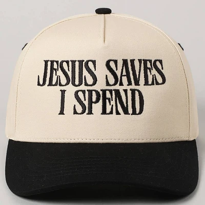 Jesus Saves I Spend Trucker Hat