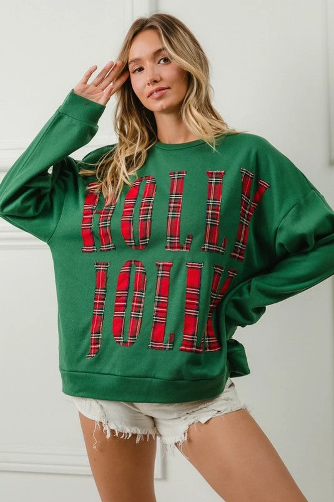 Green Holly Jolly Sweater