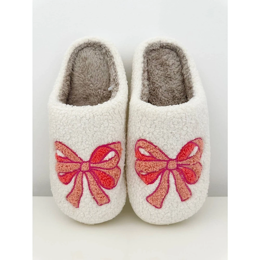 Luxe Bow Slippers