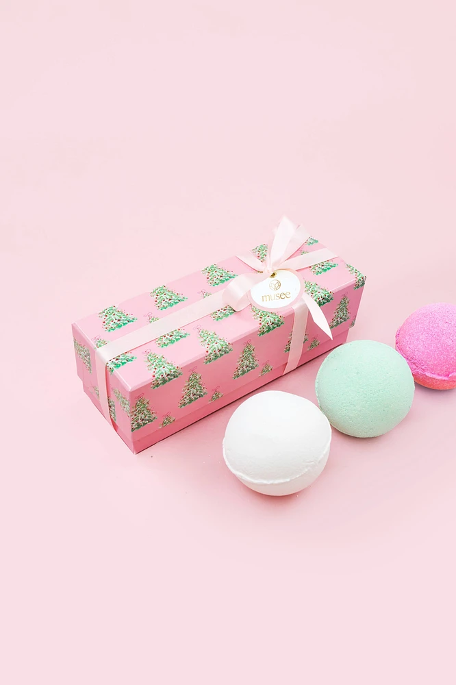 Christmas Tree Three Bath Balm Set