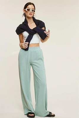 Sage Wide Leg Sweatpants