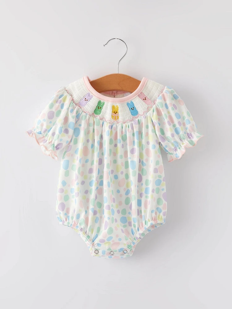 Easter Bunny Girls Multi Dots