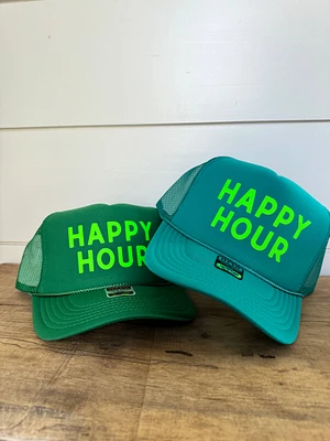 Green Happy Hour Trucker Hat
