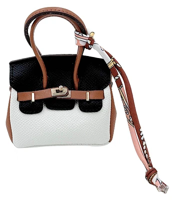 Two Tone Mini Bag Charm