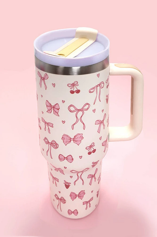 Bow Cherry 40oz Tumbler