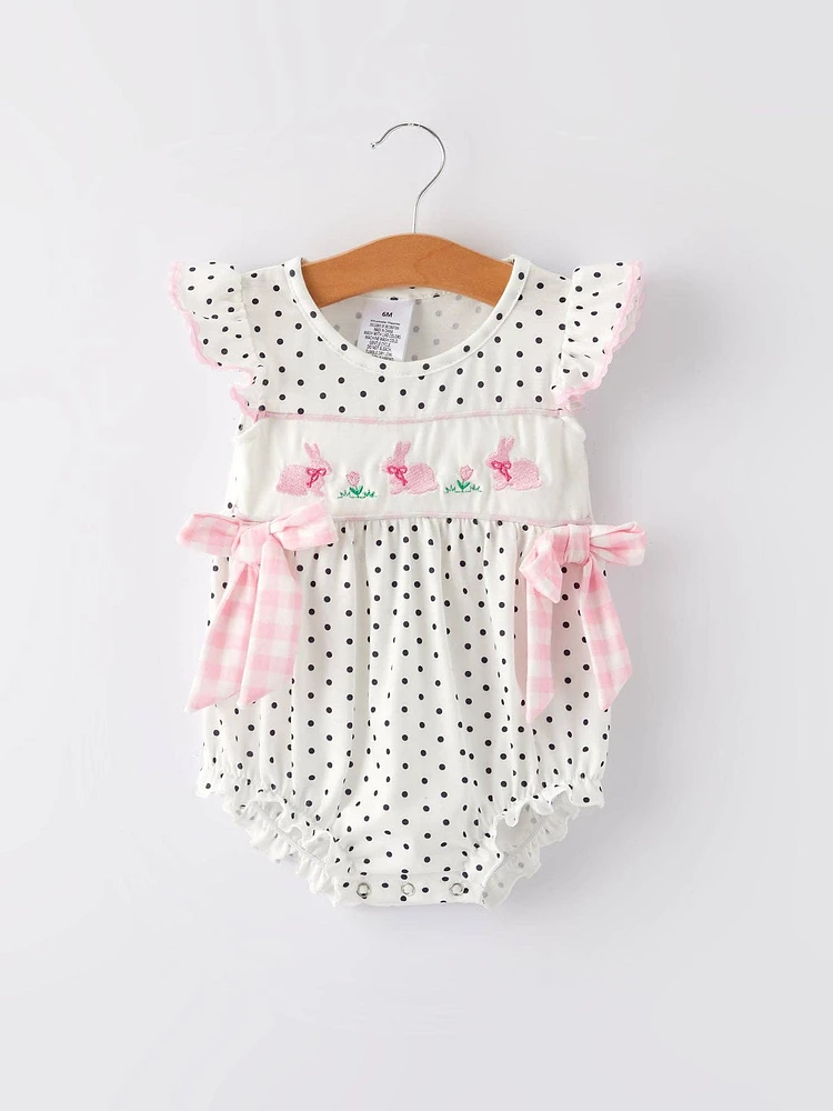 Easter Bunny Smocking Romper
