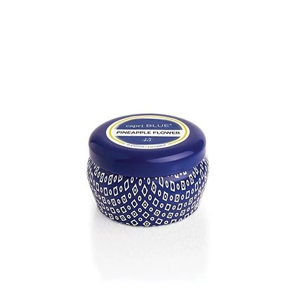 PINEAPPLE FLOWER SIGNATURE BLUE MINI TIN, 3 OZ