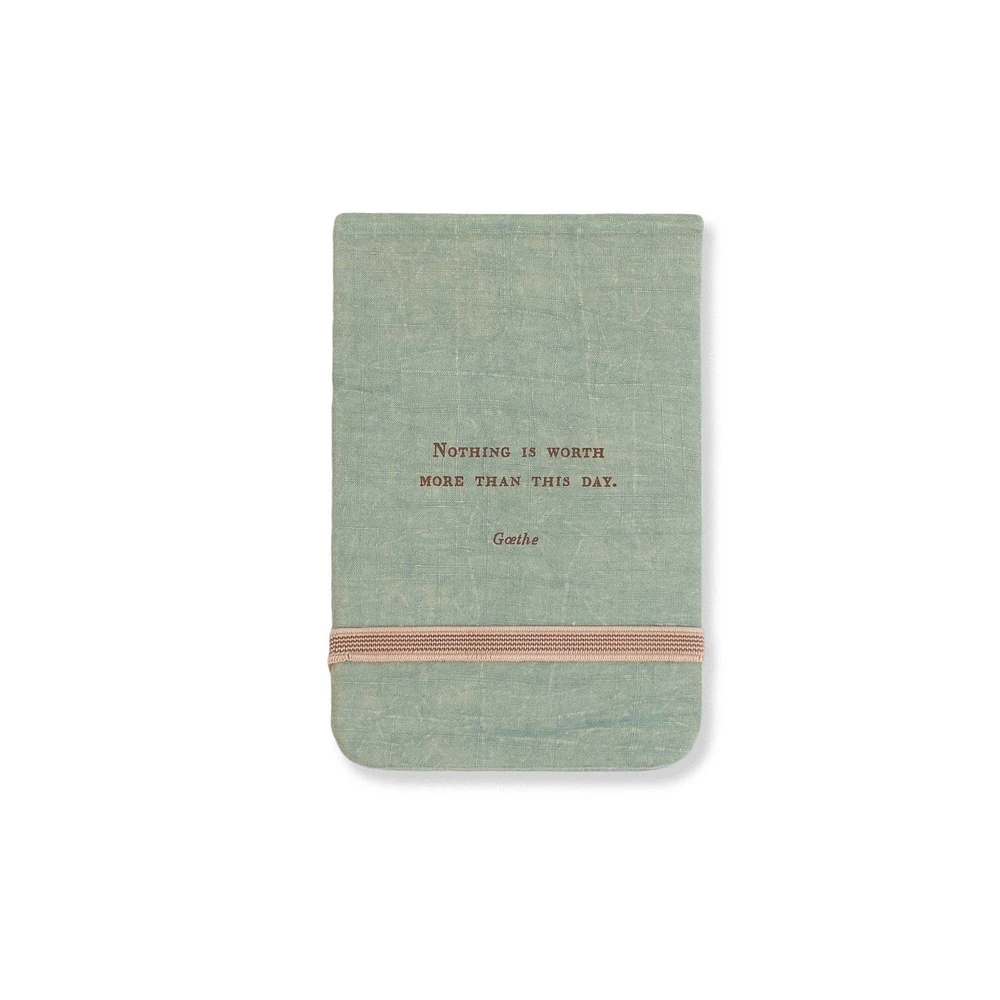Nothing Is Worth More (Goethe) Fabric Notebook