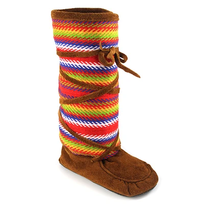 Brenda Dowedoff Louis Riel Sash Ladies 8.5 Tall Moccasins
