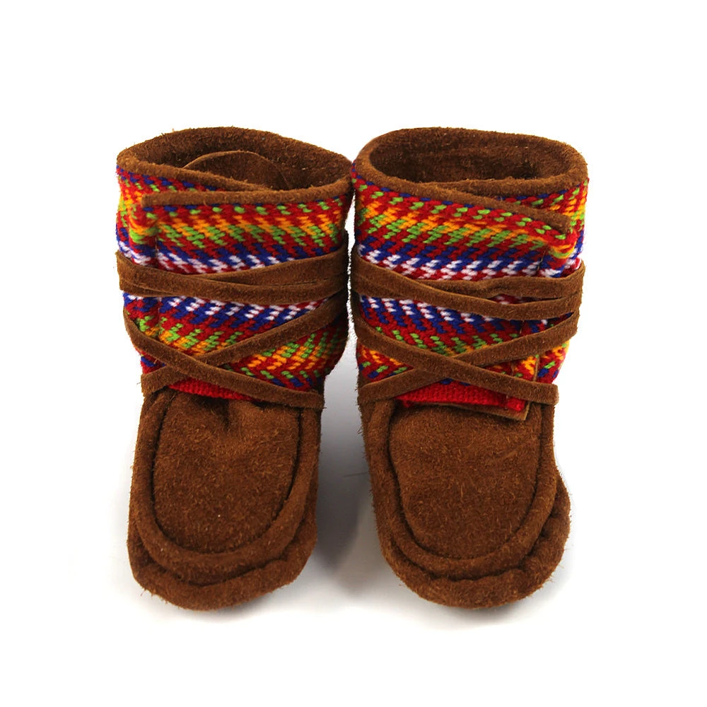 Brenda Dowedoff Louis Riel Sash Infant Moccasins