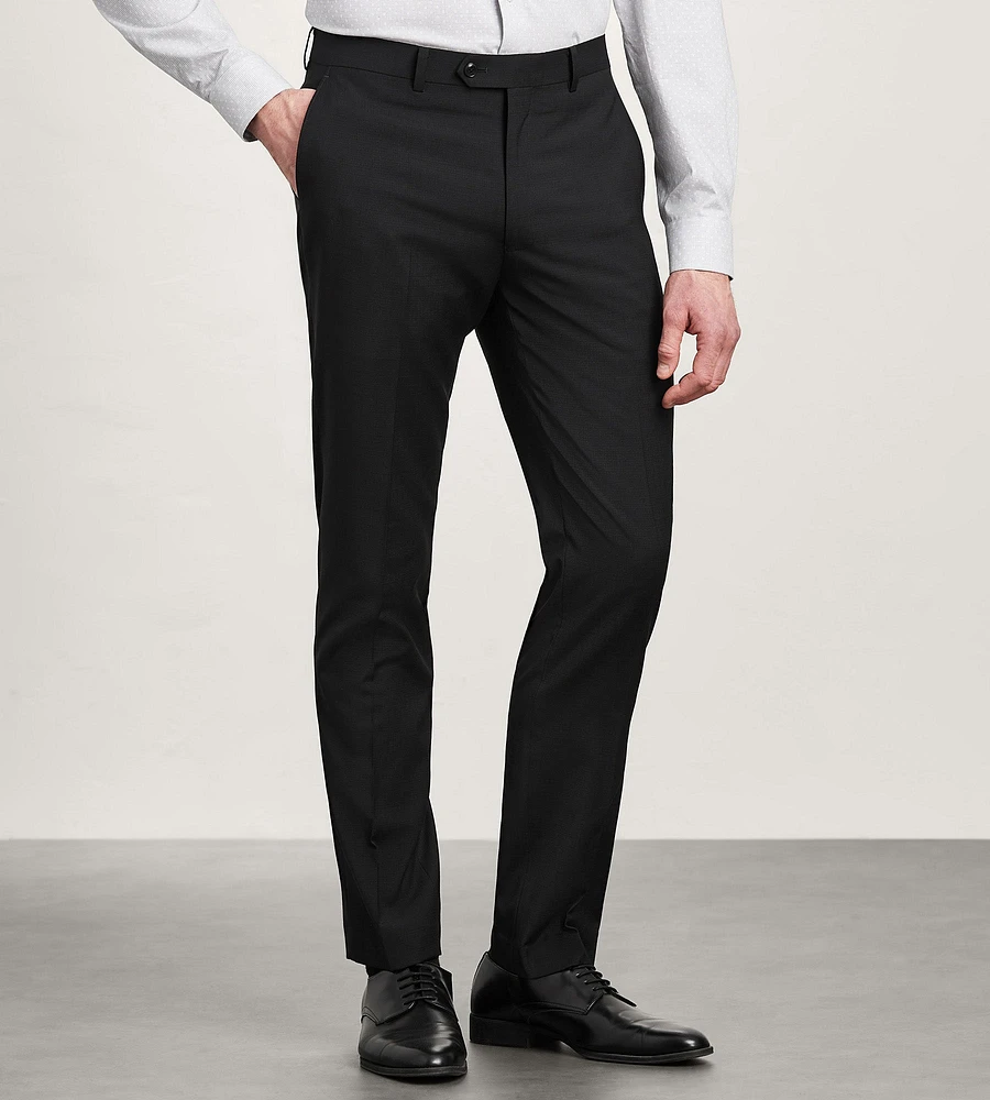 Slim Fit Black Neat Suit Pants